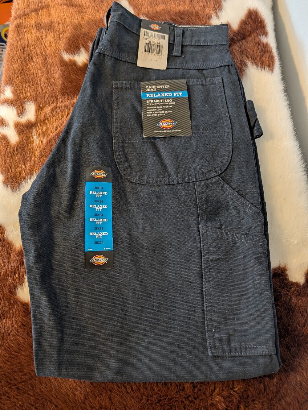Dickies Black Relaxed Fit Carpenter Pants